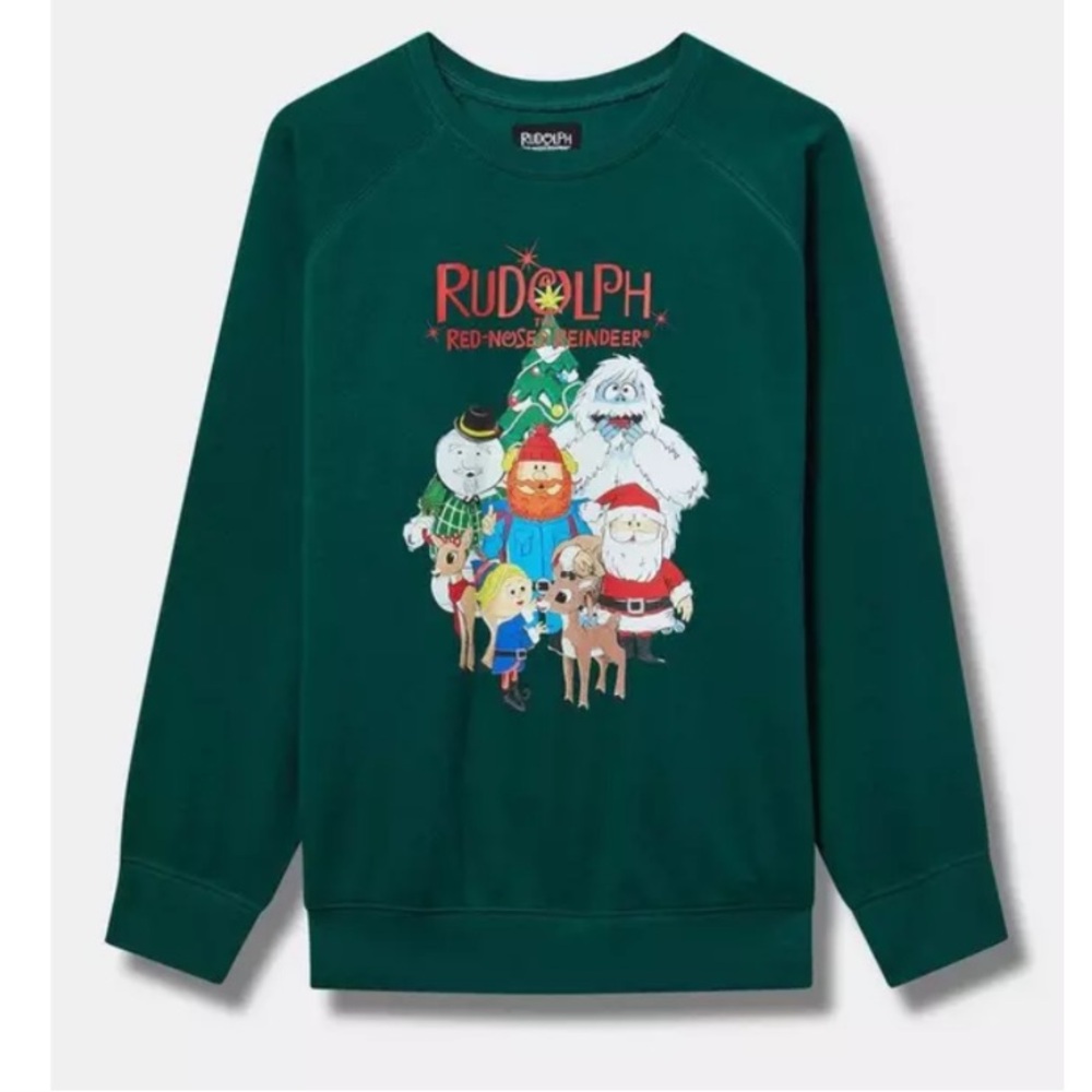NWT torrid Rudolph The Red-Nosed Reindeer Cozy Fleece Sweatshirt